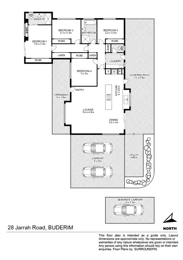 Floorplan of Homely rural property listing, 28 Jarrah Road, Buderim QLD 4556