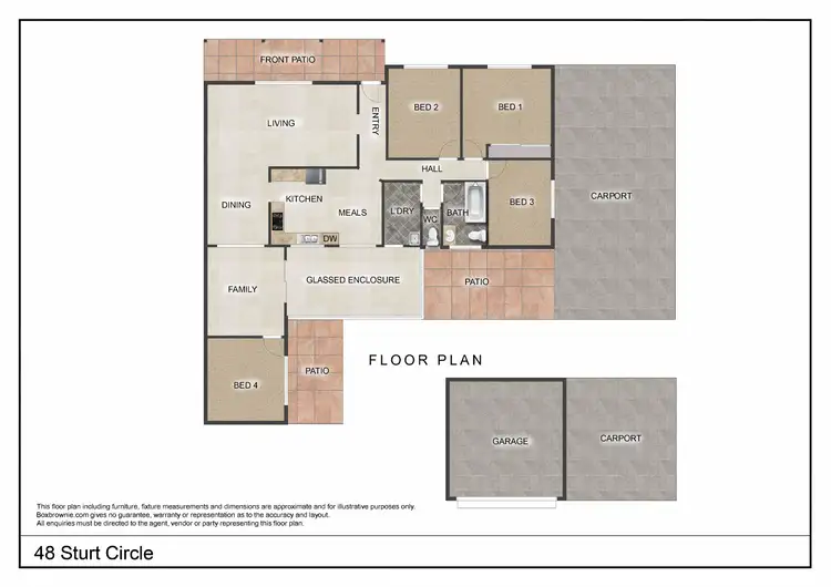 Floorplan of Homely house listing, 48 Sturt Circle, Dubbo NSW 2830