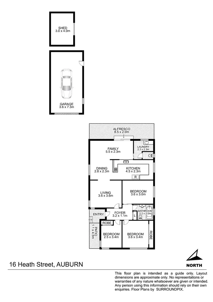 Floorplan of Homely house listing, 16 Heath Street, Auburn NSW 2144