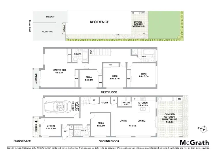 Floorplan of Homely semi-detached listing, 18A George Street, Epping NSW 2121