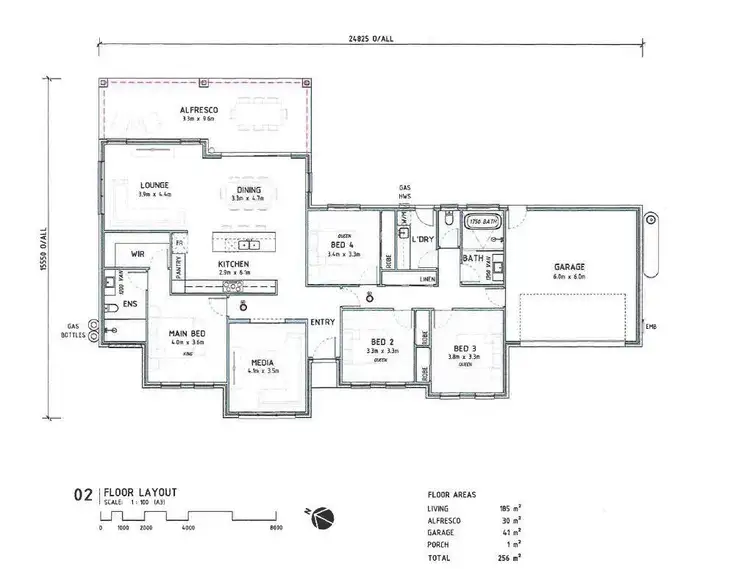 Floorplan of Homely house listing, 4 Diana Drive, Mudgee NSW 2850