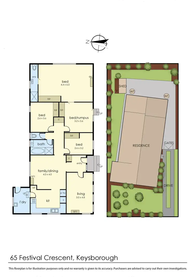 Floorplan of Homely house listing, 65 Festival Crescent, Keysborough VIC 3173
