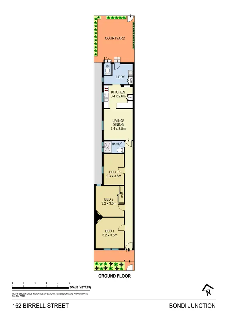 Floorplan of Homely semi-detached listing, 152 Birrell Street, Bondi Junction NSW 2022
