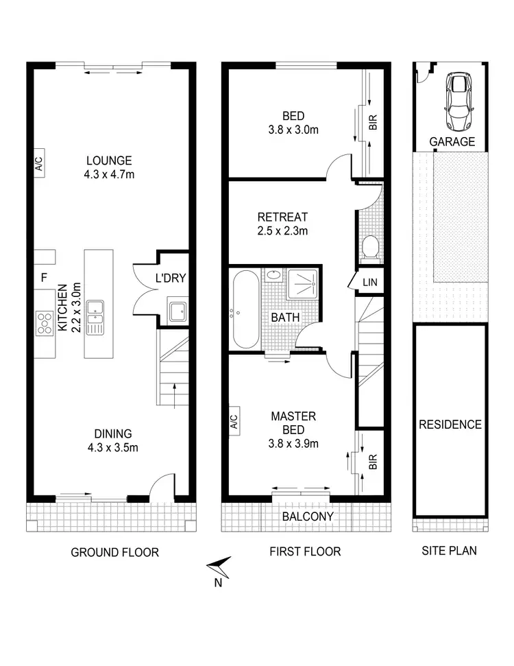 Floorplan of Homely townhouse listing, 11/60-70 Cradle Mountain Drive, Craigieburn VIC 3064