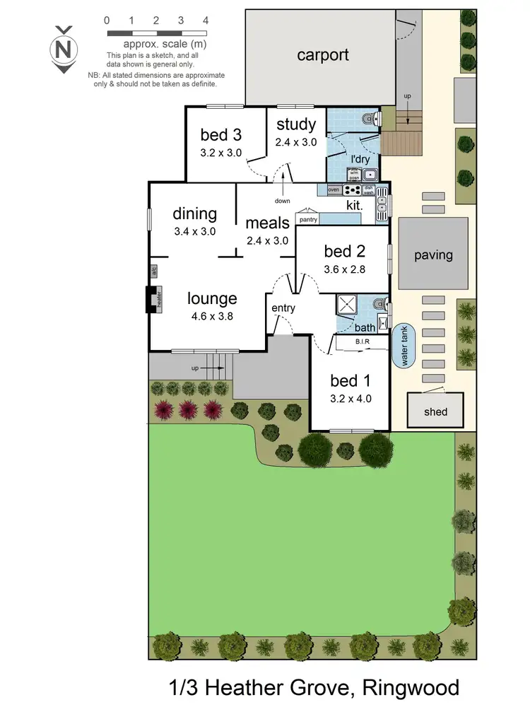 Floorplan of Homely house listing, 1/3 Heather Grove, Ringwood VIC 3134