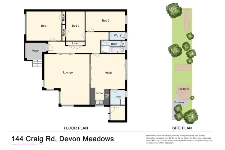 Floorplan of Homely rural property listing, 144-146 Craig Road, Devon Meadows VIC 3977