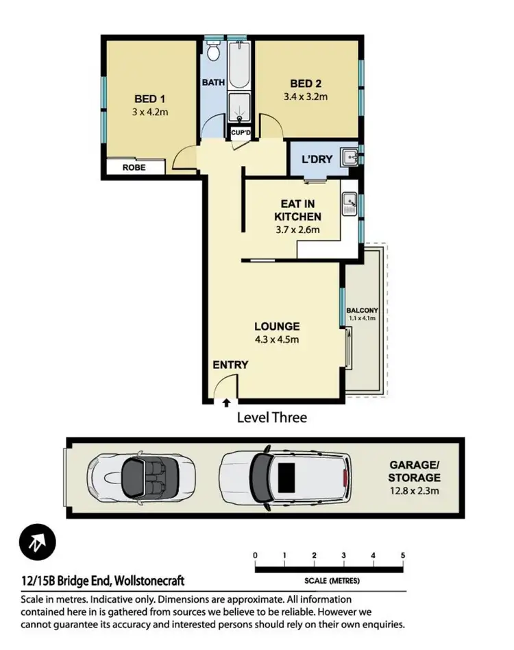 Floorplan of Homely apartment listing, 12/15B Bridge End, Wollstonecraft NSW 2065