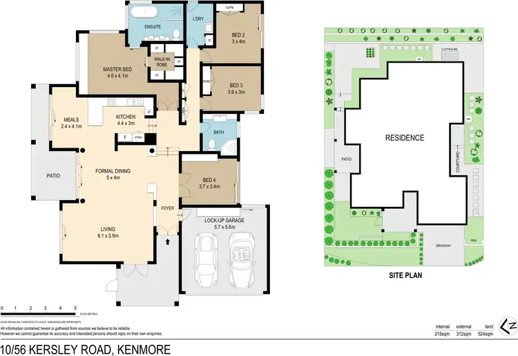 Floorplan of Homely house listing, 10/56 Kersley Road, Kenmore QLD 4069