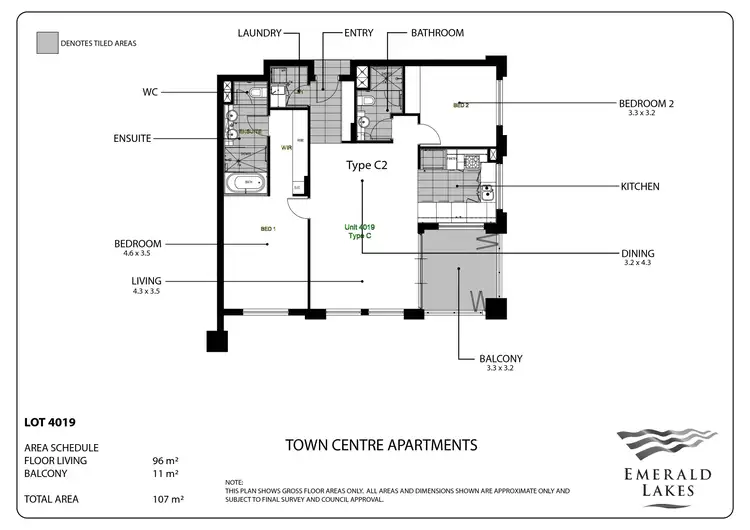 Floorplan of Homely unit listing, 19/3027 The Boulevard, Carrara QLD 4211