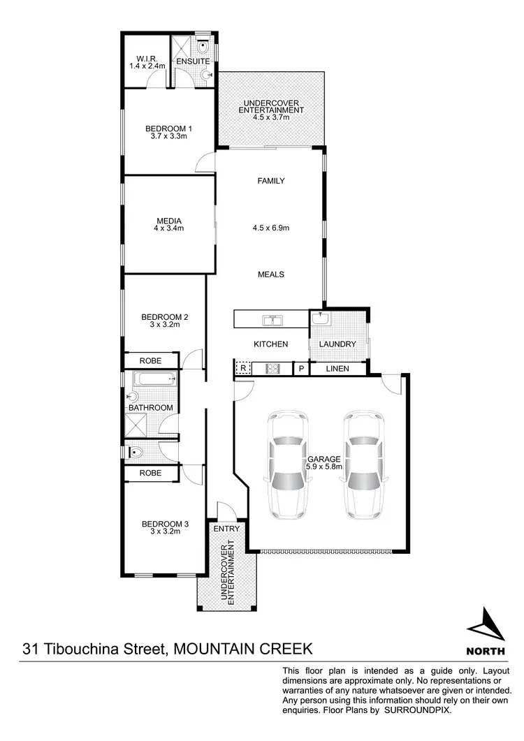 Floorplan of Homely house listing, 31 Tibouchina Street, Mountain Creek QLD 4557