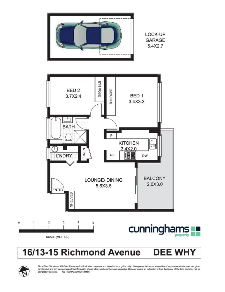Floorplan of Homely apartment listing, 16/13-15 Richmond Avenue, Dee Why NSW 2099