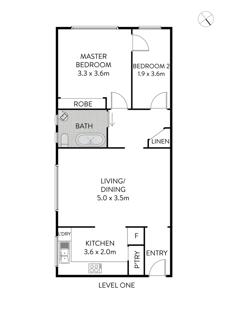 Floorplan of Homely apartment listing, 5/119 Parramatta Road, Haberfield NSW 2045