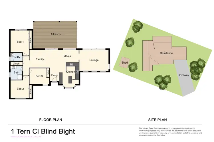 Floorplan of Homely house listing, 1 Tern Close, Blind Bight VIC 3980