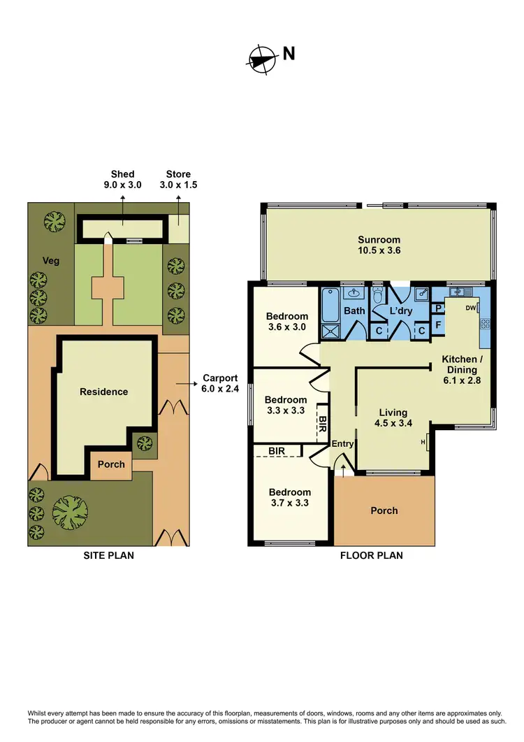 Floorplan of Homely house listing, 19 Garnet Street, Sunshine North VIC 3020