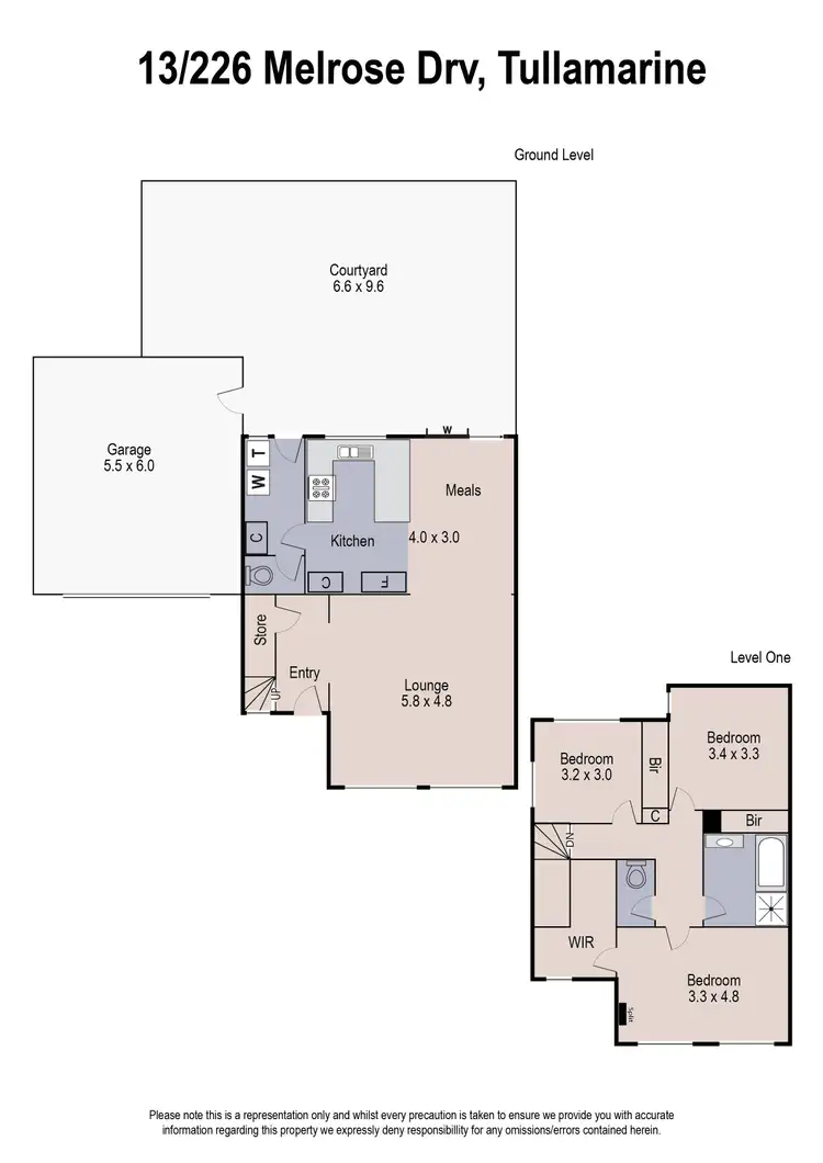 Floorplan of Homely townhouse listing, 13/226 Melrose Drive, Tullamarine VIC 3043