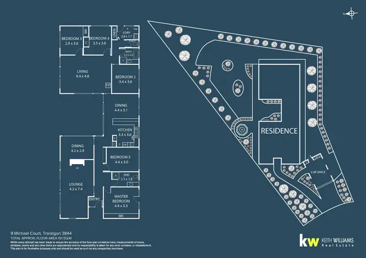 Floorplan of Homely house listing, 9 Michael Court, Traralgon VIC 3844