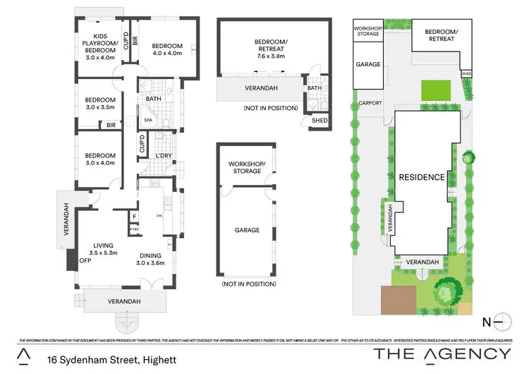 Floorplan of Homely house listing, 16 Sydenham Street, Highett VIC 3190