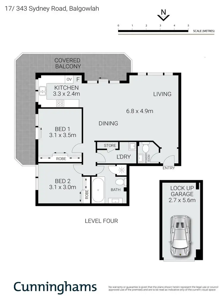 Floorplan of Homely apartment listing, 17/343 Sydney Road, Balgowlah NSW 2093