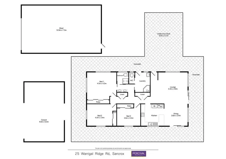 Floorplan of Homely rural property listing, 25 Warrigal Ridge, Sancrox NSW 2446