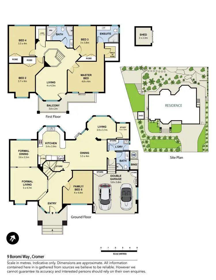 Floorplan of Homely house listing, 9 Boromi Way, Cromer NSW 2099