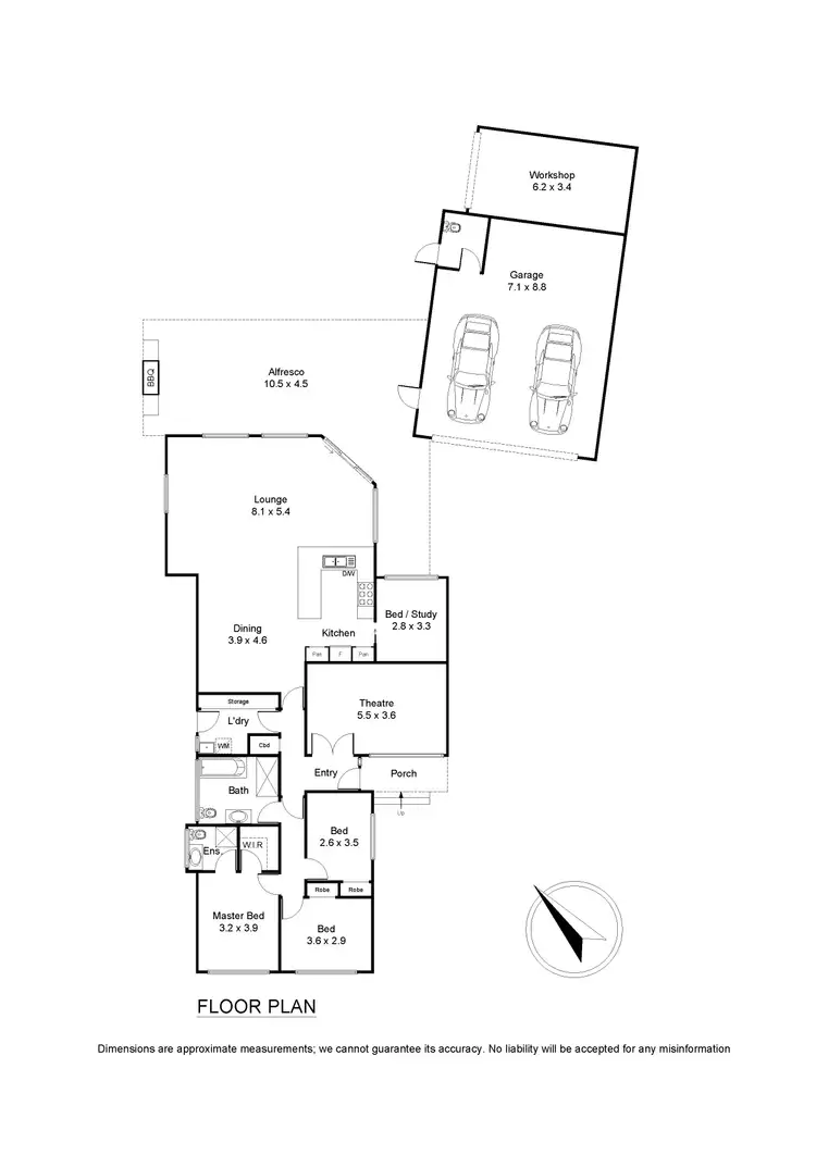 Floorplan of Homely house listing, 3 Chiswick Court, Wantirna VIC 3152