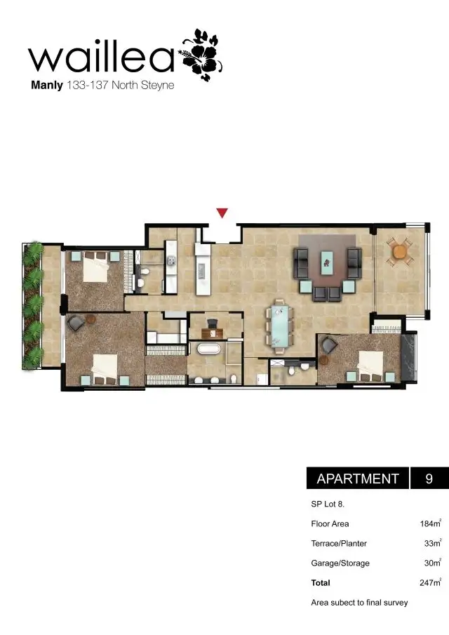 Floorplan of Homely apartment listing, 9/133-137 North Steyne, Manly NSW 2095