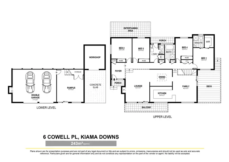 Floorplan of Homely house listing, 6 Cowell Place, Kiama Downs NSW 2533