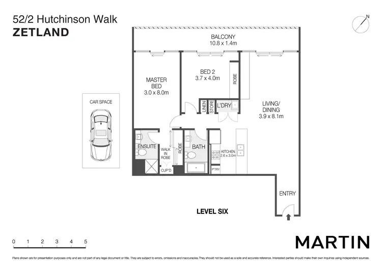 Floorplan of Homely apartment listing, 52/2 Hutchinson Walk, Zetland NSW 2017