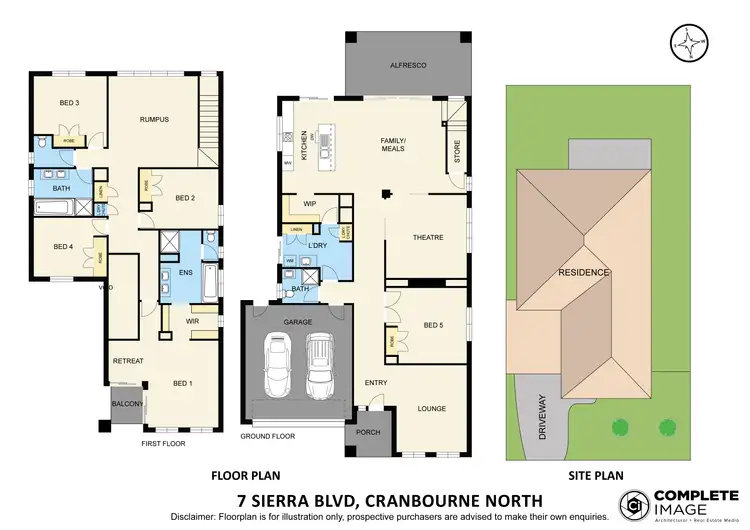 Floorplan of Homely house listing, 7 Sierra Boulevard, Cranbourne North VIC 3977