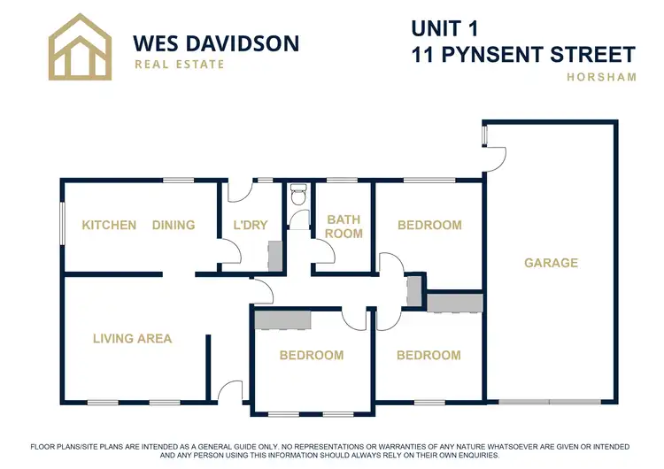 Floorplan of Homely unit listing, 1/11 Pynsent Street, Horsham VIC 3400