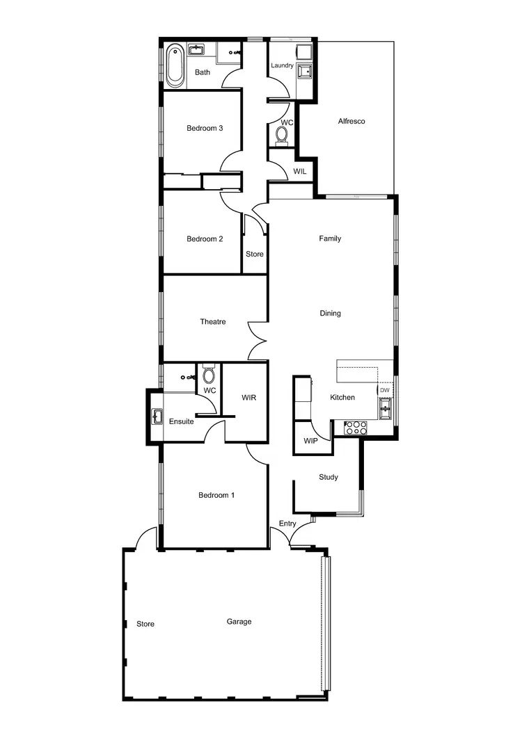Floorplan of Homely house listing, 236A Spencer Street, South Bunbury WA 6230