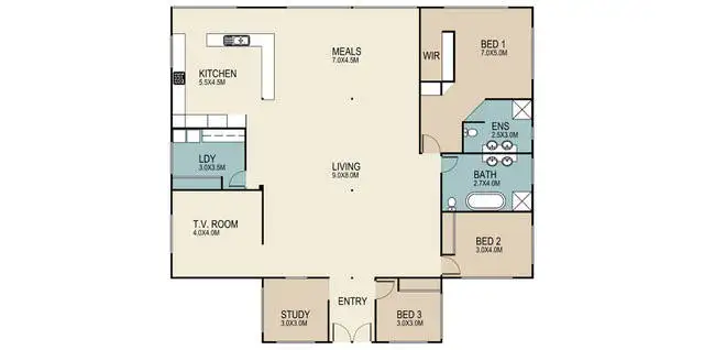 Floorplan of Homely house listing, 21B Kookaburra Drive, Gilston QLD 4211