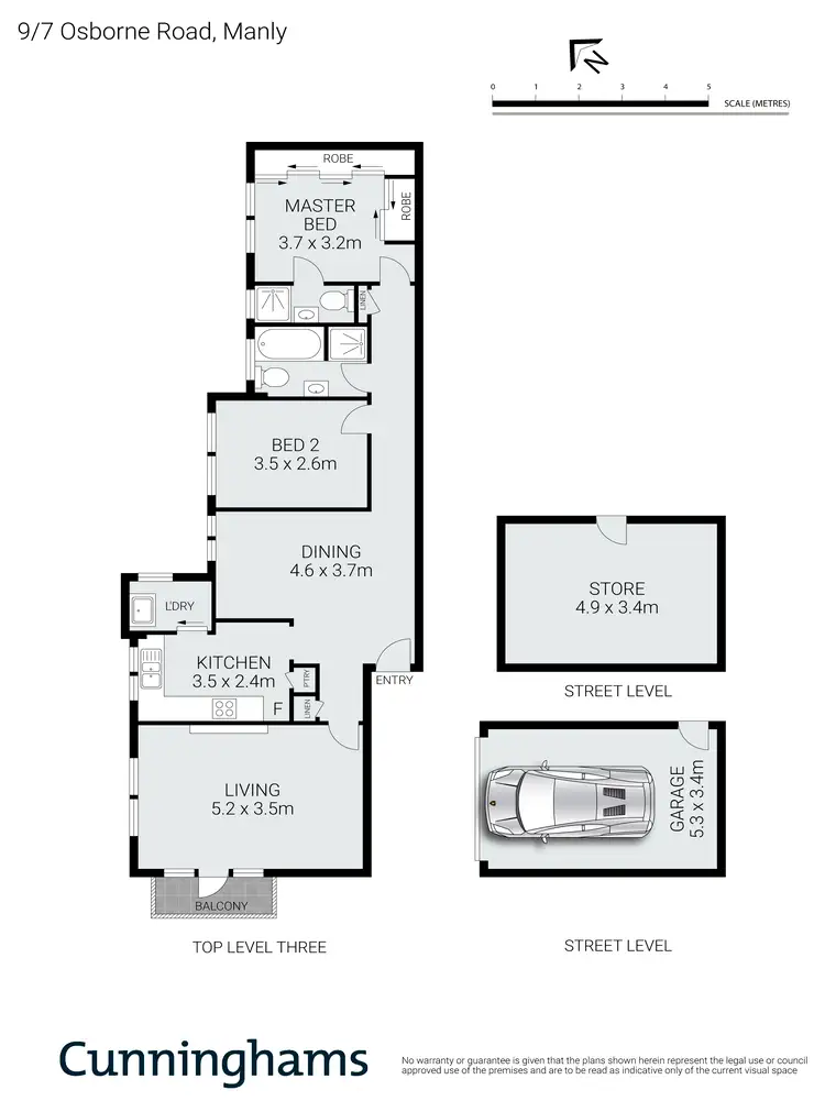 Floorplan of Homely apartment listing, 9/7 Osborne Road, Manly NSW 2095