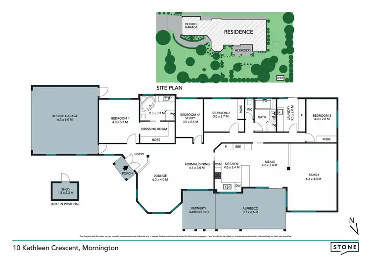 Floorplan of Homely house listing, 10 Kathleen Crescent, Mornington VIC 3931