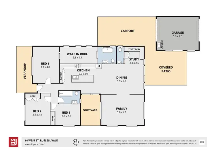 Floorplan of Homely house listing, 14 West Street, Russell Vale NSW 2517