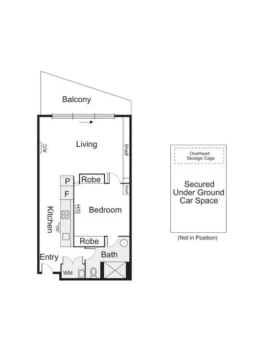 Floorplan of Homely apartment listing, 117/27-31 Herbert Street, St Kilda VIC 3182