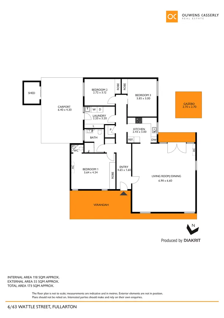 Floorplan of Homely unit listing, 6/63 Wattle Street, Fullarton SA 5063