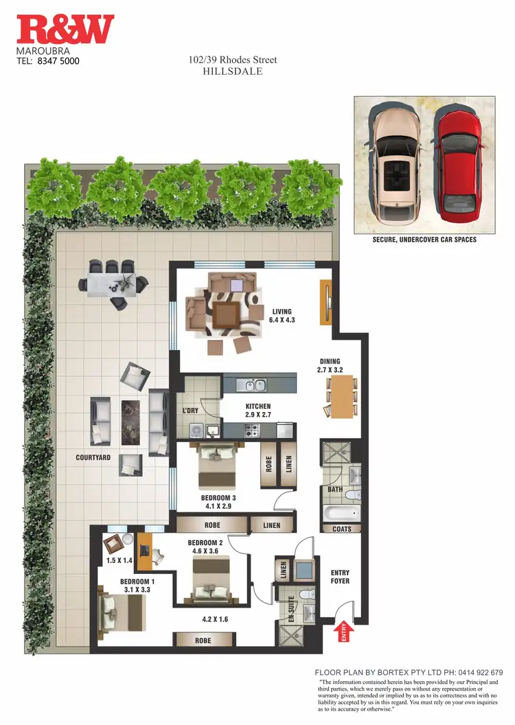 Floorplan of Homely apartment listing, 102/39 Rhodes Street, Hillsdale NSW 2036