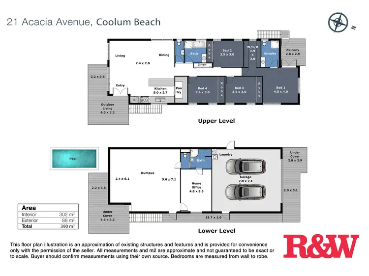 Floorplan of Homely house listing, 21 Acacia Avenue, Coolum Beach QLD 4573