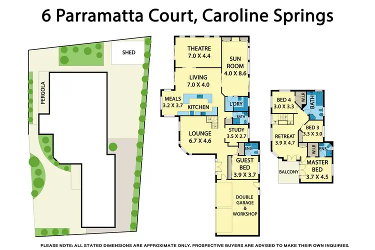 Floorplan of Homely house listing, 6 Parramatta Court, Caroline Springs VIC 3023