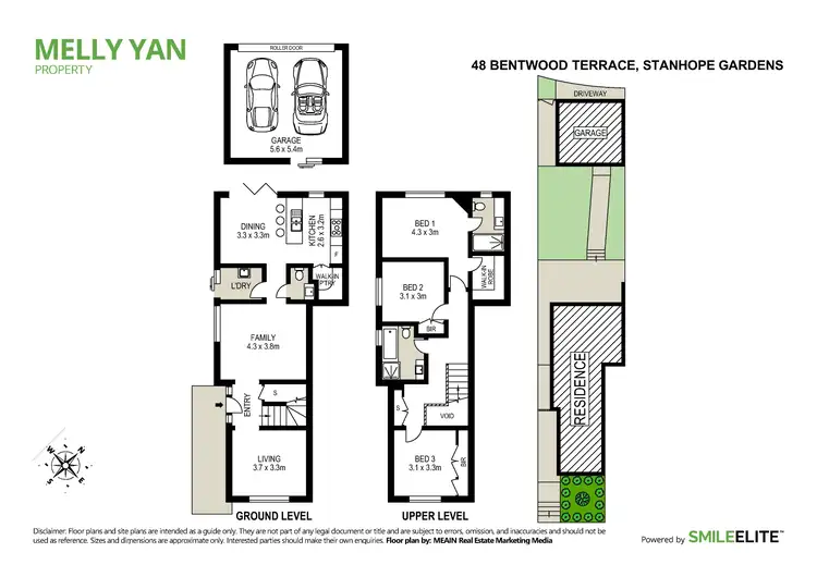 Floorplan of Homely semi-detached listing, 48 Bentwood Terrace, Stanhope Gardens NSW 2768