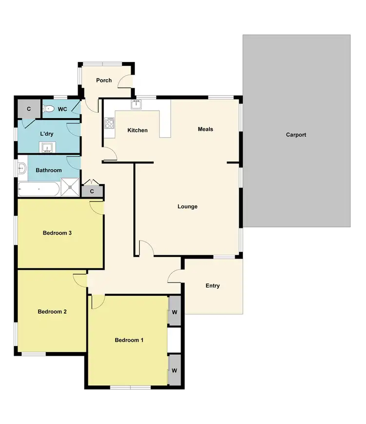 Floorplan of Homely house listing, 3 Beech Avenue, Wendouree VIC 3355