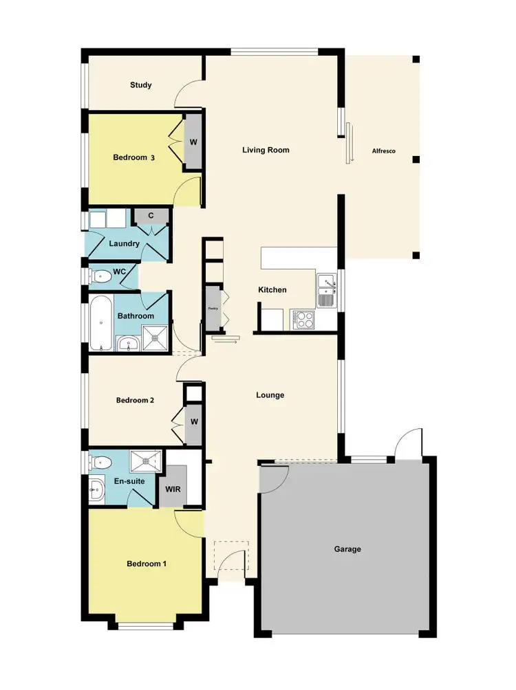 Floorplan of Homely house listing, 16 Belmar Crescent, Canadian VIC 3350