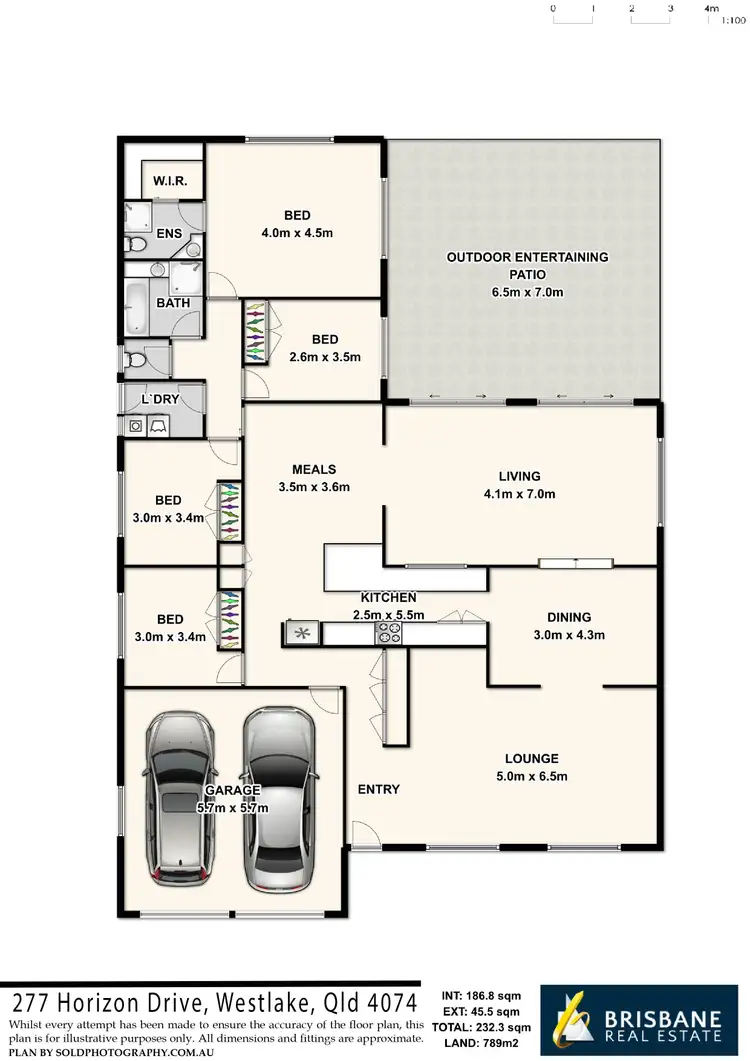Floorplan of Homely house listing, 277 Horizon Drive, Westlake QLD 4074
