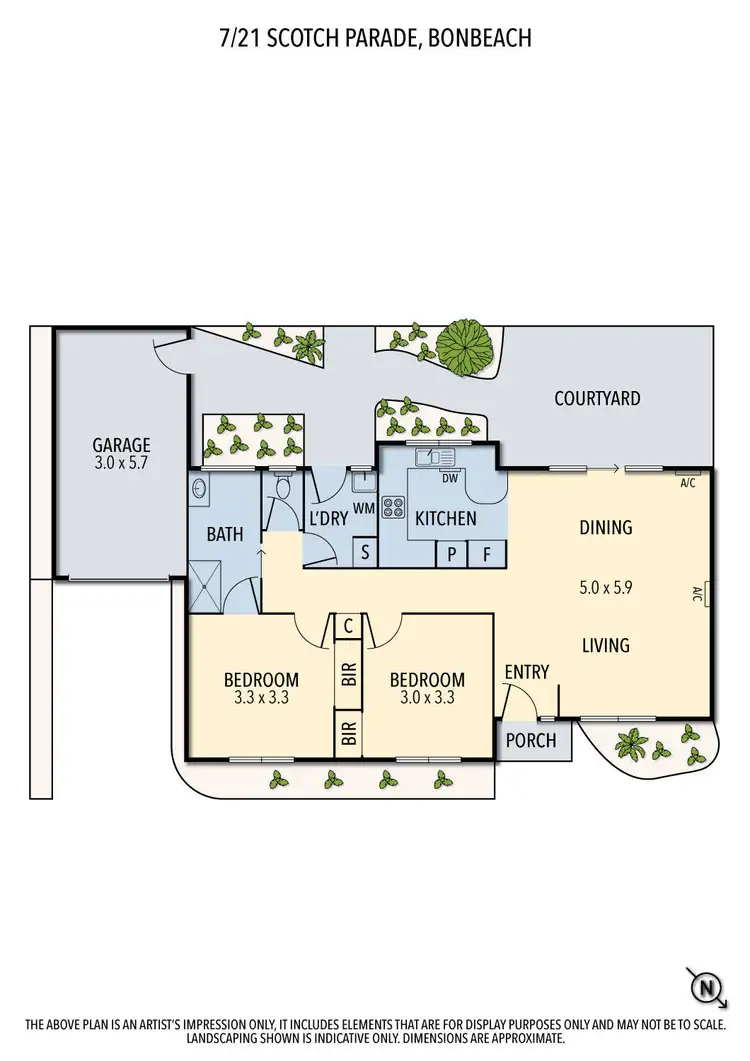 Floorplan of Homely unit listing, 7/21 Scotch Parade, Bonbeach VIC 3196