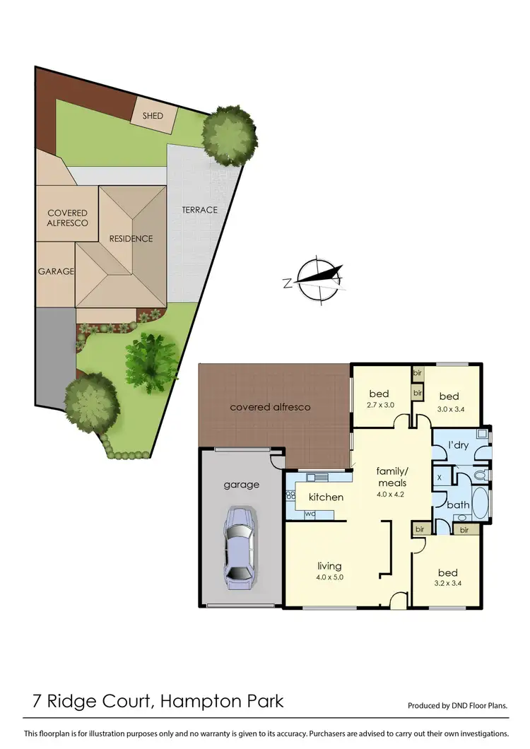 Floorplan of Homely house listing, 7 Ridge Court, Hampton Park VIC 3976