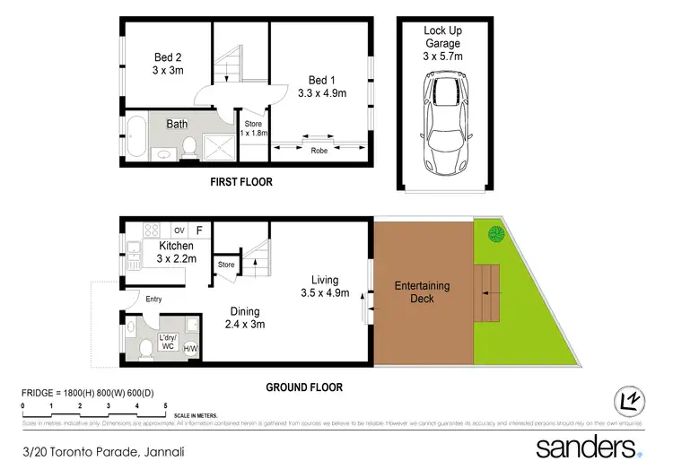 Floorplan of Homely townhouse listing, 3/20-22 Toronto Parade, Sutherland NSW 2232