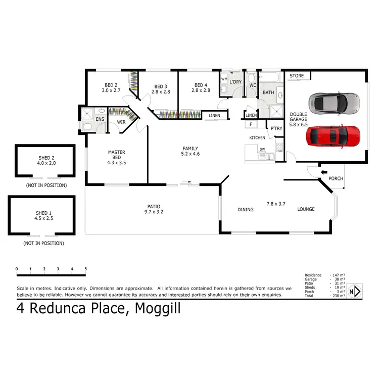 Floorplan of Homely house listing, 4 Redunca Place, Moggill QLD 4070