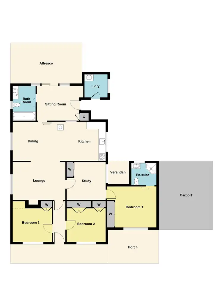 Floorplan of Homely house listing, 31 George Road, Ararat VIC 3377