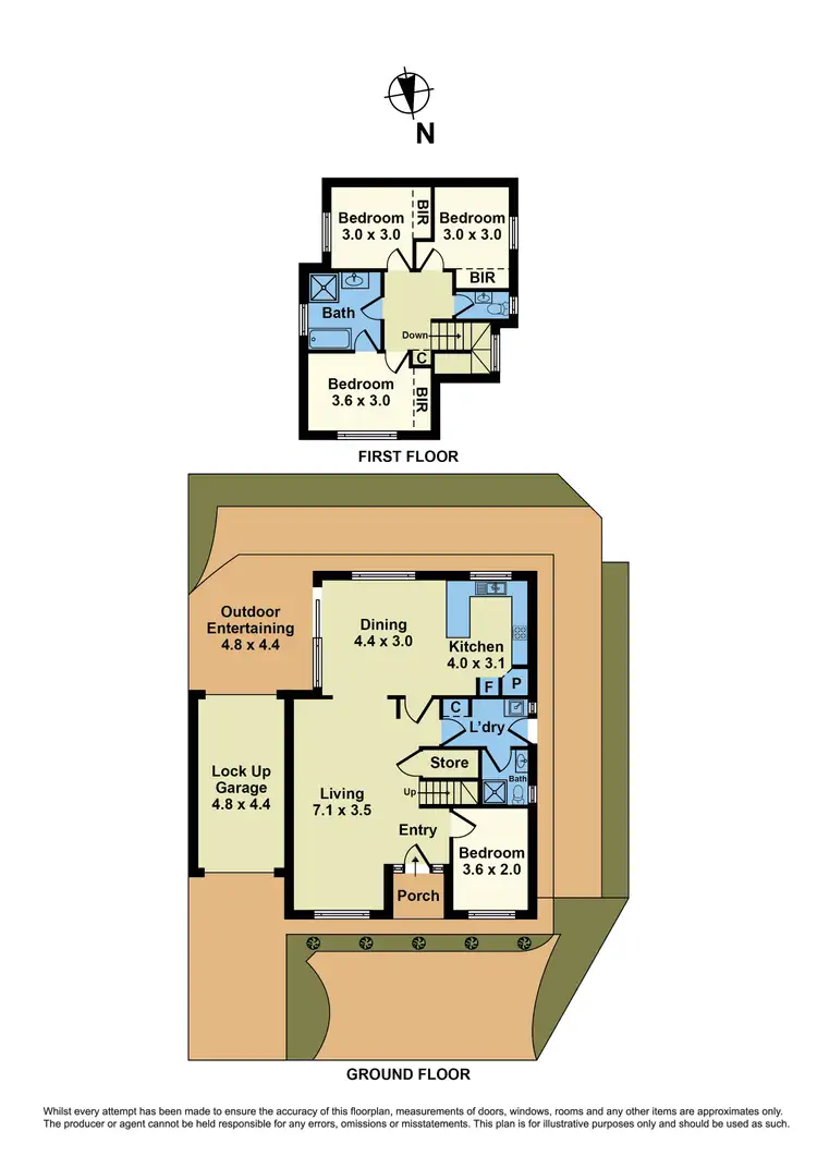 Floorplan of Homely townhouse listing, 85 Couch Street, Sunshine VIC 3020